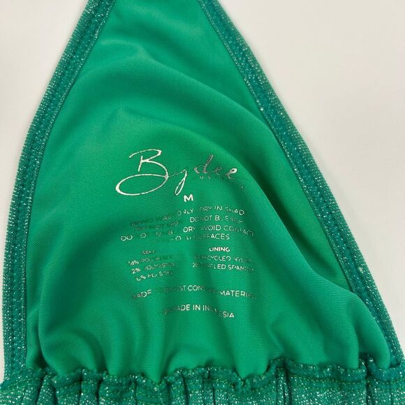 Bydee Bikini Set - Emerald Green Shimmer (Top M, Bottom L) - Picture 9 of 10